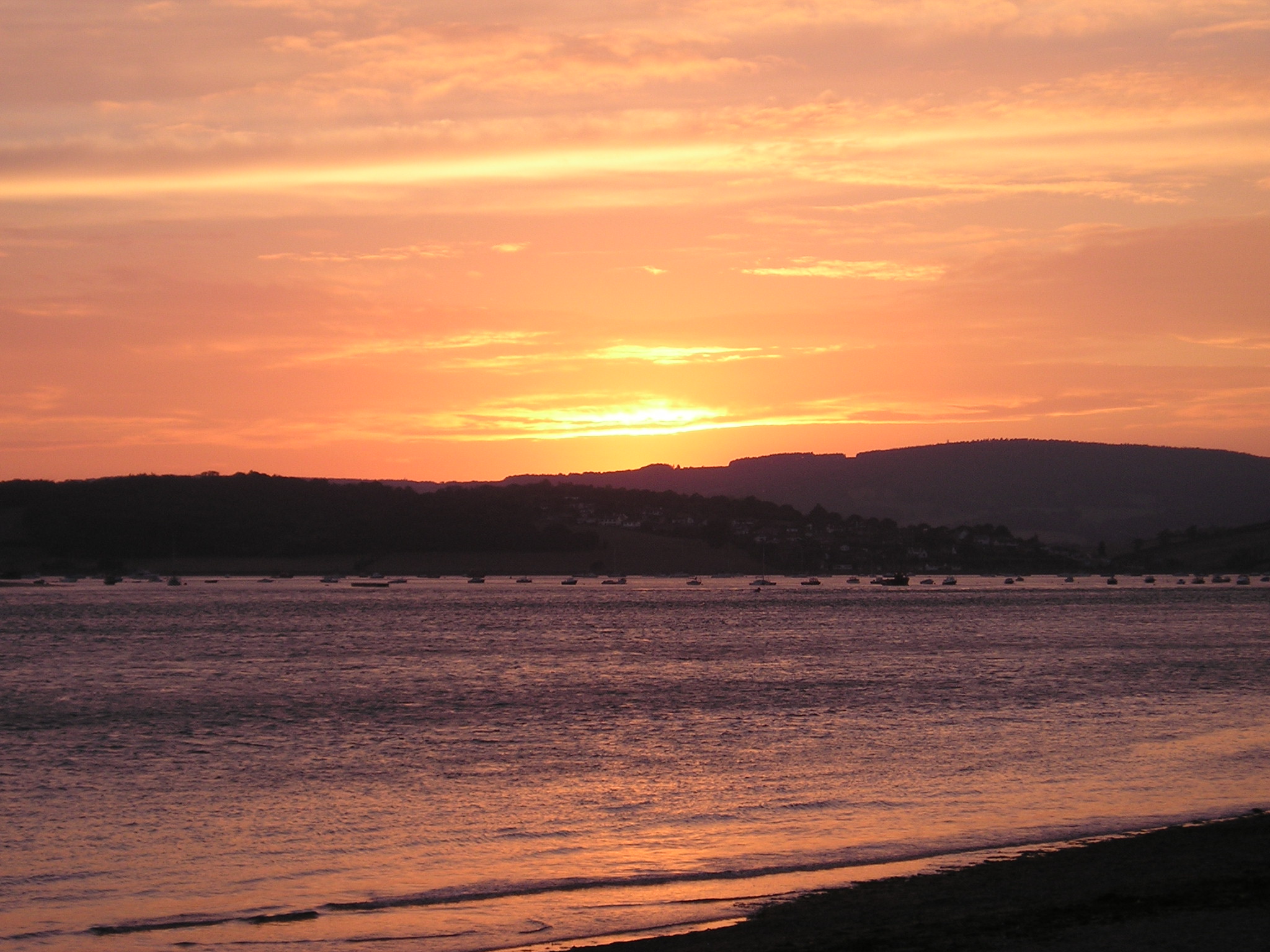 Another stunning sunset over the Exe from Channel View
