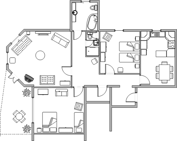 Floorplan of the apartment