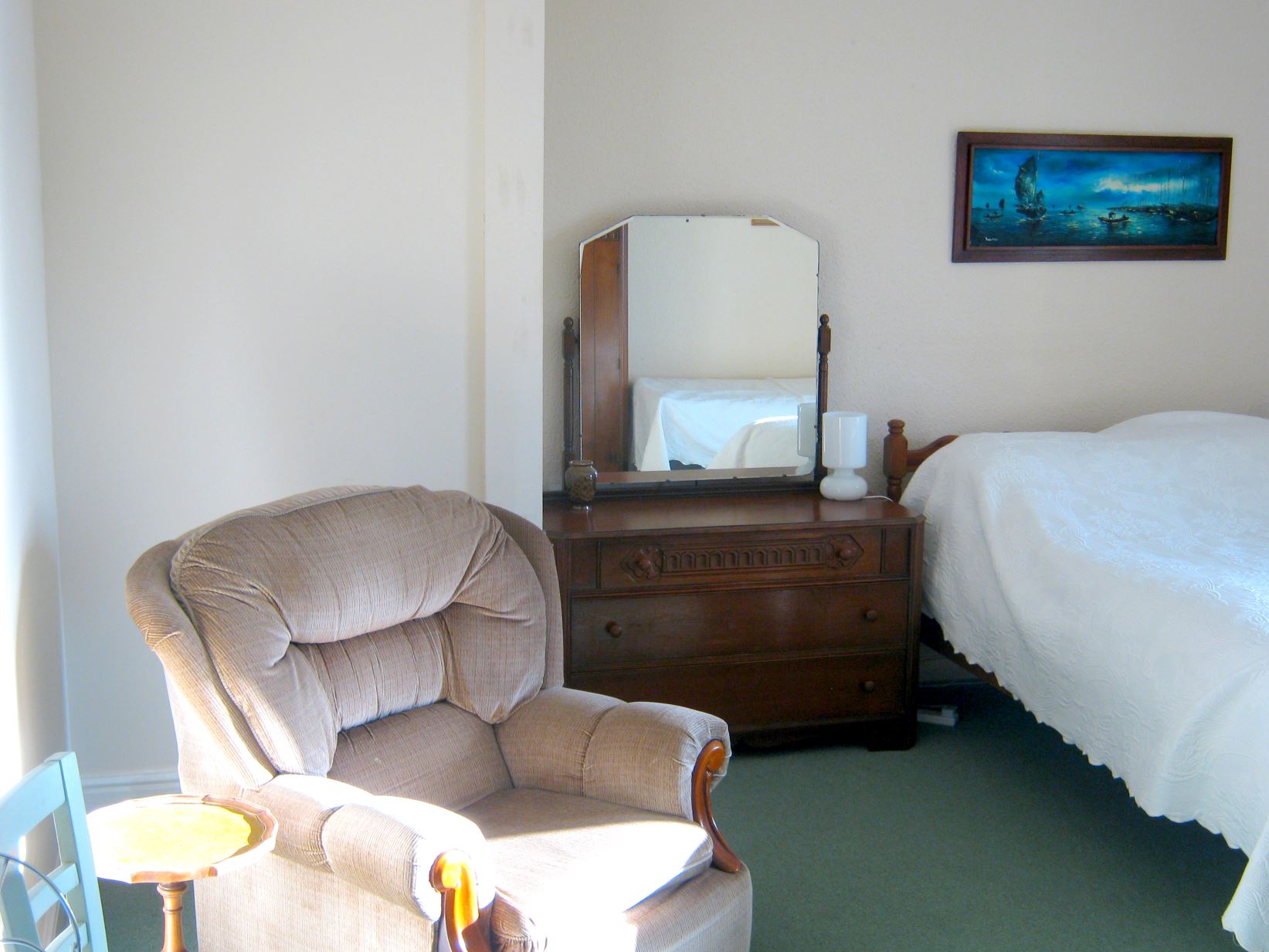 Photo showing part of main bedroom